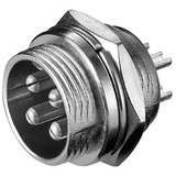 goobay ME 4 cavo di collegamento XLR M Acciaio inossidabile, Connessione integrata Nero, XLR M, Acciaio inossidabile, 1 pz