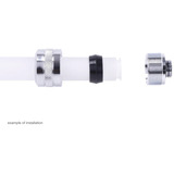 Alphacool Eiszapfen PRO 13mm HardTube Fitting G1/4 - Chrome, Connessione cromo