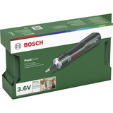 Bosch PushDrive Verde, Cacciavite verde, Verde, 5 Nm, 2,5 Nm, 5 Nm, Batteria, 3,6 V