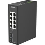 D-Link DIS-100G-10 switch di rete Non gestito L2 Gigabit Ethernet (10/100/1000) DIN rail Nero, Interruttore Non gestito, L2, Gigabit Ethernet (10/100/1000), DIN rail