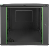 Digitus Alloggiamento a parete Serie Dynamic Basic - 600 x 450 mm (L x P), IT armadio Nero, Da parete, 12U, 60 kg, Lucchetti, 29 kg, Nero