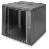 Digitus Alloggiamento a parete Serie Dynamic Basic - 600 x 450 mm (L x P), IT armadio Nero, Da parete, 12U, 60 kg, Lucchetti, 29 kg, Nero