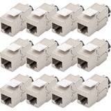 Digitus Modulo Keystone Cat.6a, schermato, Modulo di Keystone argento
