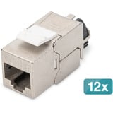 Digitus Modulo Keystone Cat.6a, schermato, Modulo di Keystone argento