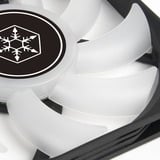 SilverStone Air Slimmer 120 Case per computer, Processore Raffreddatore d'aria 12 cm Nero, Trasparente 1 pz, Ventola Nero/trasparente, Raffreddatore d'aria, 12 cm, 63,67 pdc/min, Nero, Trasparente