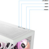Thermaltake FTW V170A 5070 Elite Snow, PC Gaming bianco/trasparente