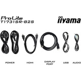 iiyama ProLite T1731SR-B2S, Monitor LED Nero (opaco), 43,2 cm (17"), 1280 x 1024 Pixel, 5 ms