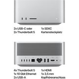 Apple Mac Studio M3 Ultra 2025 CTO, Sistema MAC argento