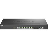 D-Link DMS-1250-12TP/E switch di rete Gestito 2.5G Ethernet (100/1000/2500) Supporto Power over Ethernet (PoE) Nero, Interruttore Nero, Gestito, 2.5G Ethernet (100/1000/2500), Supporto Power over Ethernet (PoE), Montaggio rack