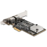 DeLOCK Scheda PCI Express x2 a 2 x RJ45, Scheda di rete 