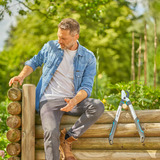 GARDENA Cesoia per rami EasyCut S, Potatore grigio/Turchese