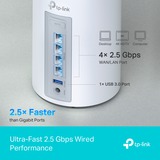 TP-Link BE9300 Tri-band (2,4 GHz/5 GHz/6 GHz) Wi-Fi 7 (802.11be) Bianco 4 Interno, Router di rete bianco, Bianco, Interno, Sistema Mesh, Tri-band (2,4 GHz/5 GHz/6 GHz), Wi-Fi 7 (802.11be), 9300 Mbit/s