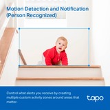 TP-Link Tapo TC71 videocamera di sorveglianza da interno, Telecamera di sorveglianza bianco/Nero, Telecamera di sicurezza IP, Interno, Wireless, Amazon Alexa & Google Assistant, 2400 MHz, Scrivania