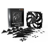 be quiet! SILENT WINGS PRO 4 | 140mm PWM Case per computer Ventilatore 14 cm Nero 1 pz, Ventola Nero, Ventilatore, 14 cm, 2400 Giri/min, 165,5 m³/h, Nero