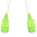 Digitus Cavo patch in fibra ottica simplex, rinforzato in acciaio, monomodale, SC/APC > SC/APC bianco