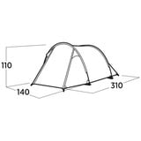 Easy Camp Tenda tunnel Hemsedal 2 verde oliva