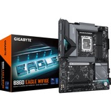 GIGABYTE B860 EAGLE WIFI6E Scheda madre - CPU Intel Core Ultra, VRM a 12+1+2+1 fasi, fino a 9066MHz DDR5, 1xPCIe 5.0 + 2xPCIe 4.0 M.2, LAN 2,5 GbE, WIFI 6E, USB 3.2 Gen 2x2 VRM a 12+1+2+1 fasi, fino a 9066MHz DDR5, 1xPCIe 5.0 + 2xPCIe 4.0 M.2, LAN 2,5 GbE, WIFI 6E, USB 3.2 Gen 2x2, Intel, LGA 1851 (Socket V1), Intel Core Ultra (Serie 1), Intel Core Ultra (Series 2), LGA 1851, DDR5-SDRAM, 256 GB