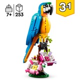 LEGO Creator 31136 Pappagallo Esotico, Set 3 in 1 con Pesce e Rana, Animali Giocattolo, Giochi Creativi per Bambini da 7 Anni, Giochi di costruzione Set 3 in 1 con Pesce e Rana, Animali Giocattolo, Giochi Creativi per Bambini da 7 Anni, Set da costruzione, 7 anno/i, Plastica, 253 pz, 361 g
