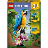 LEGO Creator 31136 Pappagallo Esotico, Set 3 in 1 con Pesce e Rana, Animali Giocattolo, Giochi Creativi per Bambini da 7 Anni, Giochi di costruzione Set 3 in 1 con Pesce e Rana, Animali Giocattolo, Giochi Creativi per Bambini da 7 Anni, Set da costruzione, 7 anno/i, Plastica, 253 pz, 361 g