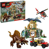 LEGO Jurassic World 76976 Missione Aerea con Spinosauro e Quetzalcoatlus, 2 Dinosauri Giocattolo e 2 Veicoli, per Bambini 8+, Giochi di costruzione 2 Dinosauri Giocattolo e 2 Veicoli, per Bambini 8+, Set da costruzione, 8 anno/i, Plastica, 984 pz, 1,77 kg