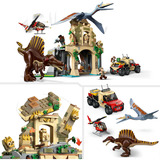 LEGO Jurassic World 76976 Missione Aerea con Spinosauro e Quetzalcoatlus, 2 Dinosauri Giocattolo e 2 Veicoli, per Bambini 8+, Giochi di costruzione 2 Dinosauri Giocattolo e 2 Veicoli, per Bambini 8+, Set da costruzione, 8 anno/i, Plastica, 984 pz, 1,77 kg