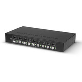 Lindy Switch KVM 8 porte DisplayPort 1.2 e USB 2.0 Nero