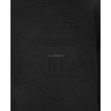 ALTERNATE Felpa con cappuccio ATTAX (logo in rilievo) 4XL, Maglione Nero