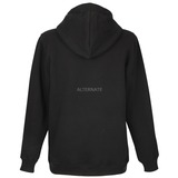 ALTERNATE Felpa con cappuccio ATTAX (logo in rilievo) 5XL, Maglione Nero