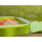 BIG 800056733 recinto di sabbia o accessorio per recinto di sabbia, Contenitore di sabbia verde scuro/verde chiaro, 1380 mm, 1380 mm, Plastica, Verde, Recinto di sabbia
