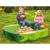 BIG 800056733 recinto di sabbia o accessorio per recinto di sabbia, Contenitore di sabbia verde scuro/verde chiaro, 1380 mm, 1380 mm, Plastica, Verde, Recinto di sabbia