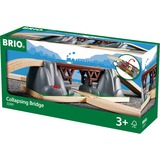 BRIO Ponte pericolante, Ferrovia marrone/grigio, Traccia, Ragazzo/Ragazza, 3 anno/i, Marrone, Verde, Grigio