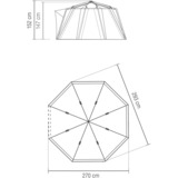 Coleman Tenda a cupola OctaGo blu scuro