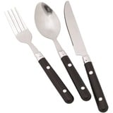 Easy Camp Set di posate Family, 12 pezzi Nero