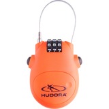 HUDORA Lucchetto a cavo, Sicurezza arancione 