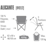 High Peak Sedia da campeggio Alicante grigio