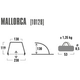 High Peak Strandmuschel Mallorca, Tenda blu/grigio