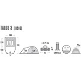 High Peak Tenda cupola Talos 3P 