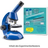 KOSMOS 63605 Giocattoli e kit di scienza per bambini, Casella di esperimento Microscopio, Biologia, 8 anno/i, Blu