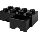 Room Copenhagen Brick Drawer (8 Knobs)Black Scatola porta giocattoli Libera installazione Nero, Scatola di immagazzinaggio Nero, Scatola porta giocattoli, Nero, Libera installazione, Monocromatico, Rettangolare, Polipropilene (PP)