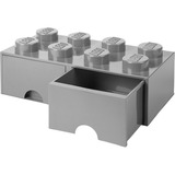 Room Copenhagen LEGO Cassetto mattoncino 8 grigio, Scatola di immagazzinaggio grigio