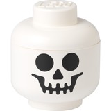 Room Copenhagen LEGO Storage Head "Scheletro", grande, Scatola di immagazzinaggio bianco/Nero