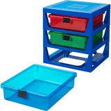 Room Copenhagen Scatola con cassetti LEGO, Scatola di immagazzinaggio blu
