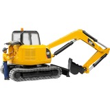 bruder Cat Mini Excavator with worker veicolo giocattolo, Veicolo modello giallo/Nero, Modellino di scavatore, Plastica