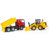 bruder Construction truck with articulated road loader veicolo giocattolo, Veicolo modello 3 anno/i, ABS sintetico, Multicolore