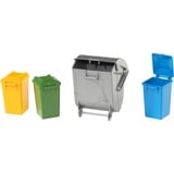 bruder Garbage can set parte e accessorio di modellino in scala, Sullo sfondo Multicolore