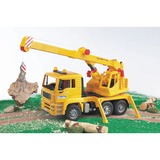 bruder MAN Crane truck (without Light and Sound Module) veicolo giocattolo, Veicolo modello 4 anno/i, ABS sintetico, Giallo
