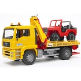 bruder MAN TGA Breakdown truck with cross country vehicle veicolo giocattolo, Veicolo modello 4 anno/i, ABS sintetico, Multicolore