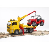 bruder MAN TGA Breakdown truck with cross country vehicle veicolo giocattolo, Veicolo modello 4 anno/i, ABS sintetico, Multicolore