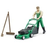 bruder bworld Giardiniere con tosaerba, Gioco figura 