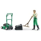 bruder bworld Giardiniere con tosaerba, Gioco figura 